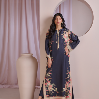 Black Rose Kaftan | 2-Piece