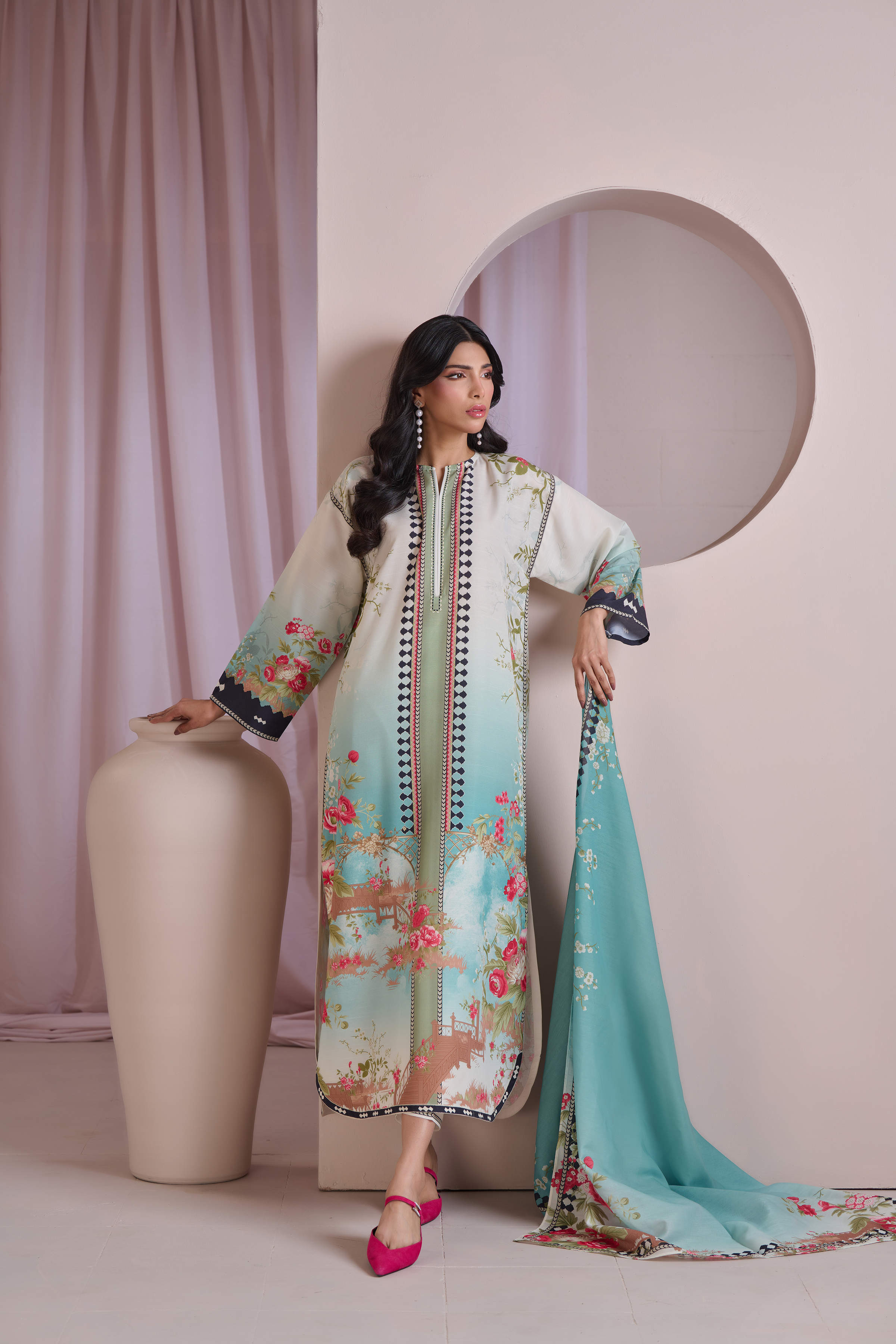 Versailles Kaftan Dupatta - cocoon-pk