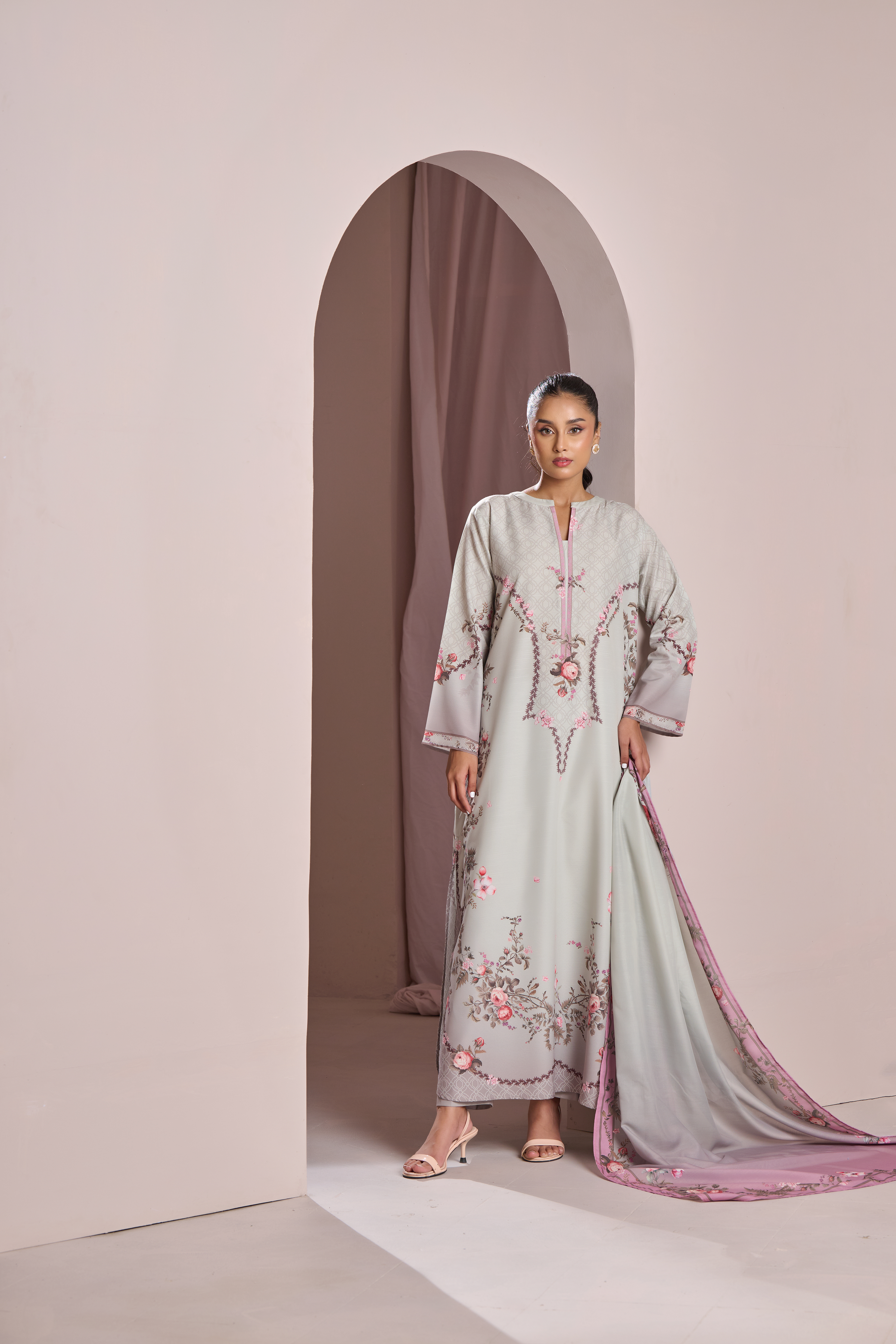 Victorian Rose Kaftan-A | 2-Piece