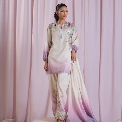 Ivory Ombre Dupatta