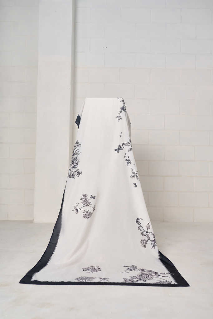 Noir Blossom Dupatta